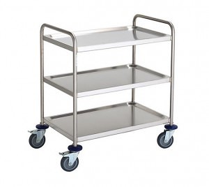 Chariot de service inox