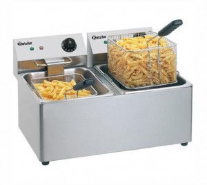 Friteuse pro électrique 2x8 litres