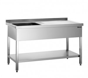 Plonge inox 1200 - 1400 - 1800 mm